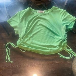 Green Crop Top